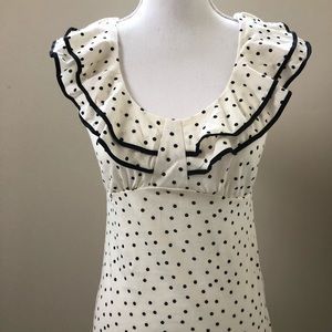 NWOT ELLE Sleeveless Polka dot Top